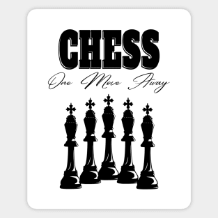 Chess Kings One Move Away Magnet